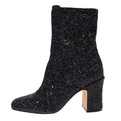 Christian Dior D-Circus Glitter Heel Boots Black 36