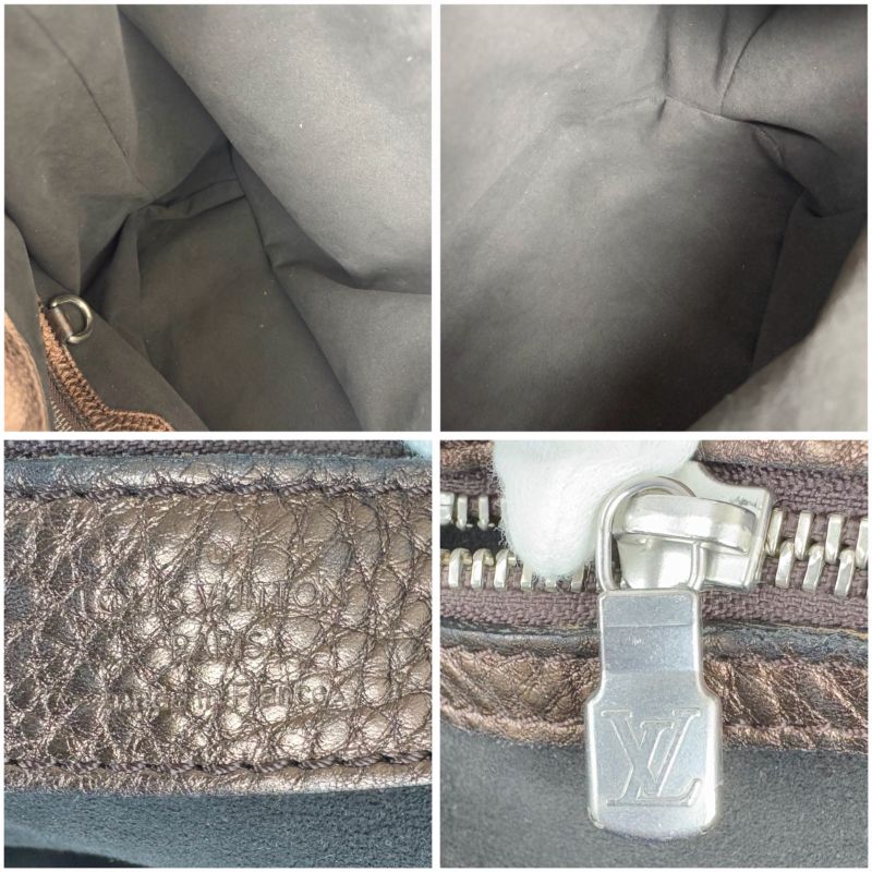 Louis Vuitton Shoulder Bag Tote Bag Bronze Gold Mahina L Perforated Leather