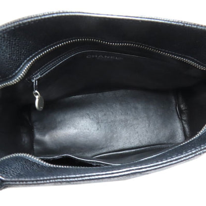 Chanel Reprint Tote Silver Hardware Tote Bag Grained Calfskin Women's