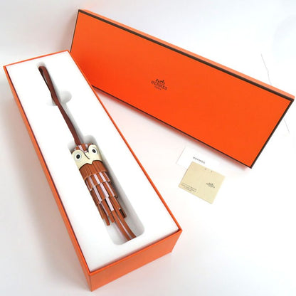 Hermes Chouette Owl Charm Chouette H085001 Band Epi Smovepele Sienne K