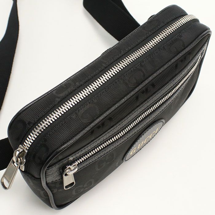 Gucci Belt Bag Off The Grid 631341 Body Bag GG Nylon Leather Men's