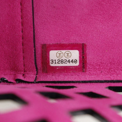 Chanel Chain Shoulder Perforated As2376 Calf Navy Blue Ladies Shoulder Bag