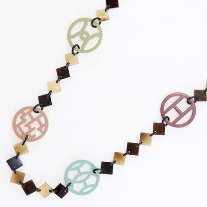 Hermes Diva Buffalo Horn Ladies 40.7g Necklace