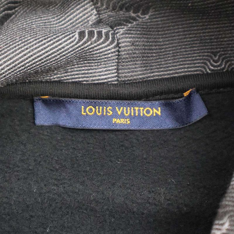 Louis Vuitton 21ss 3dmonogram Pullover Sweatshirt Hoodie Ihn Hky24w Black M