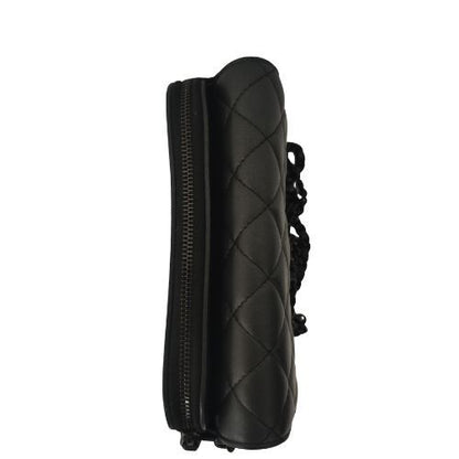 Chanel Shoulder Bag Lamb Shoulder Wallet Phone Case Black