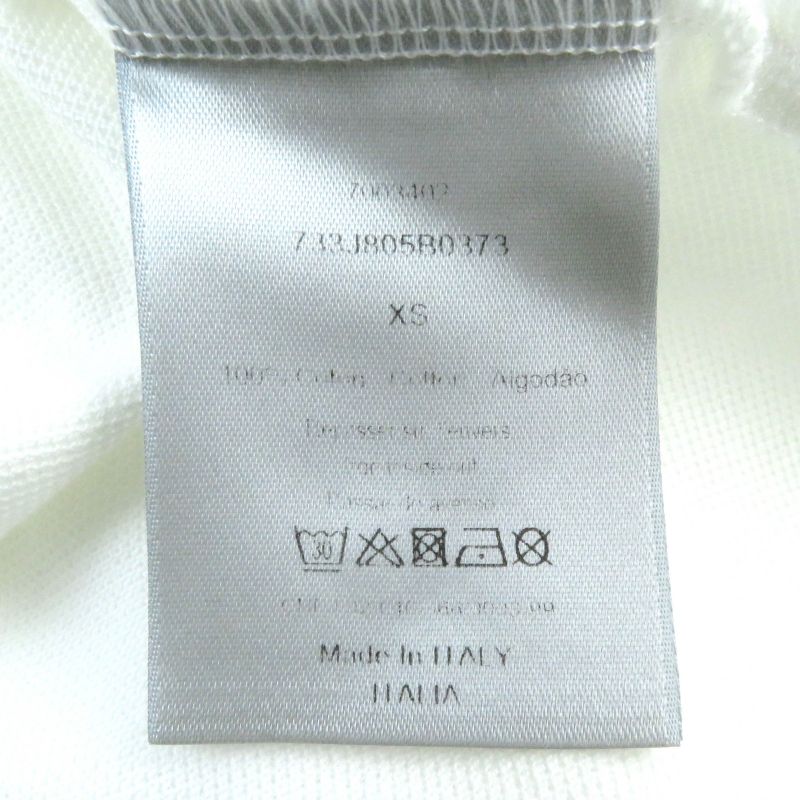 DIOR Homme 733j805b0373 Cotton Pique BEE Embroidered Short Sleeve Polo Shirt