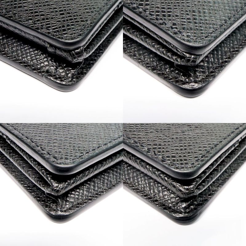 Louis Vuitton Taiga Coin Purse M30598 Noir Black Leather Coin Purse
