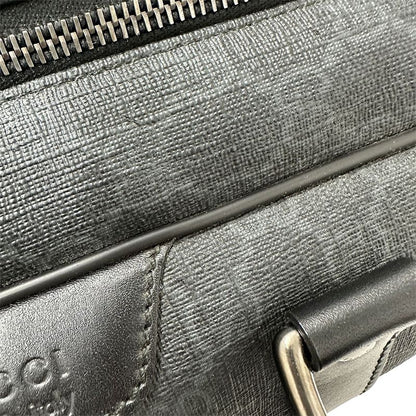 Gucci Bag Men's Brand GG Supreme Boston Bag GG Supreme Canvas Black 322066