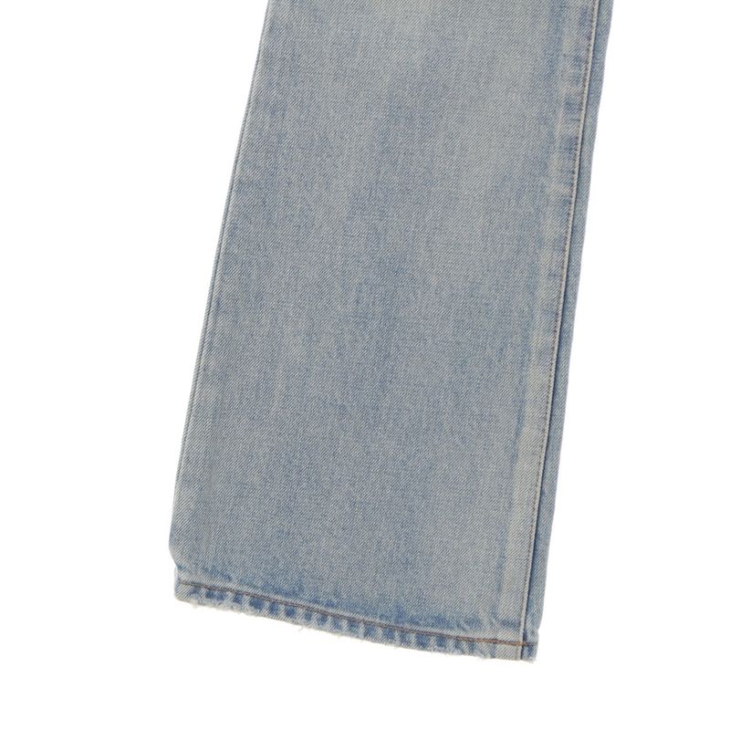 Celine Cotton Triomphe Damaged Flared Denim Pants Jeans Bottoms N677 0840 08KW