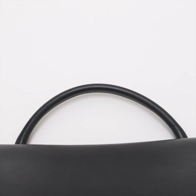 Celine Trapeze Medium Leather Handbag Tote Gold Hardware Black Gray Felt