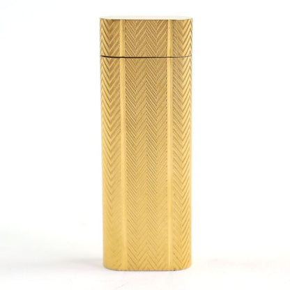 Cartier All-over Pattern Oval Form Roller Type Smoking Goods Gas