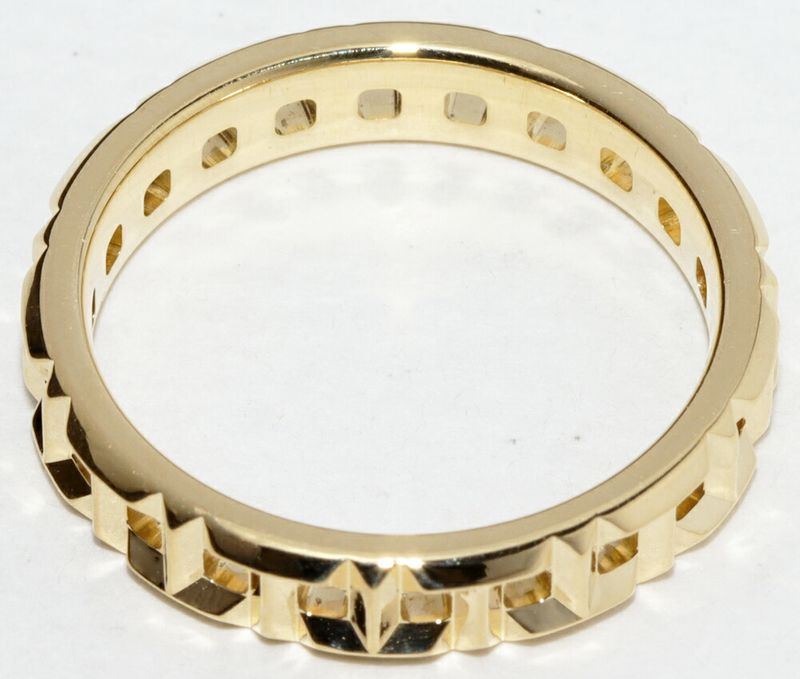 Tiffany & Co Ring 18K Yellow Gold T True Narrow Ring Width 35mm (014in)