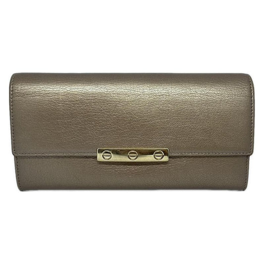 Cartier Long Wallet Love Gold Leather