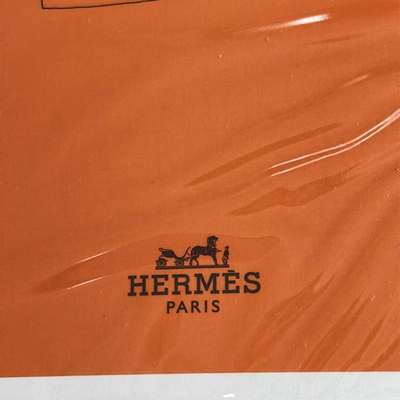 Hermes Like Small Item Scarf Knotting Card/cartes A Nouer/knotting CARD Orange