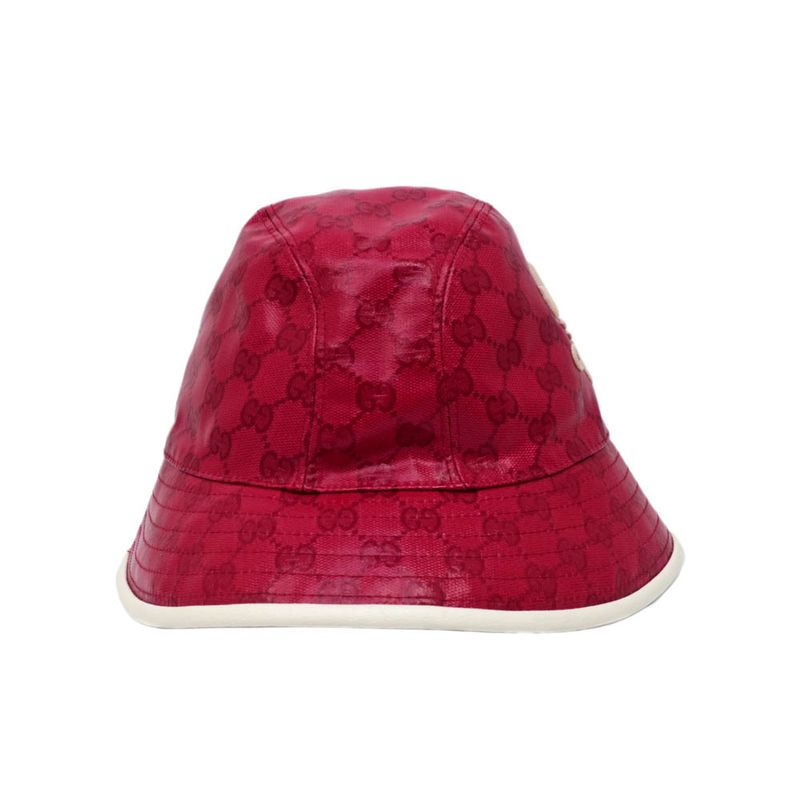 Gucci X Adidas Bucket Hat 728215 M Size 58cm (22.83in) Red Unisex