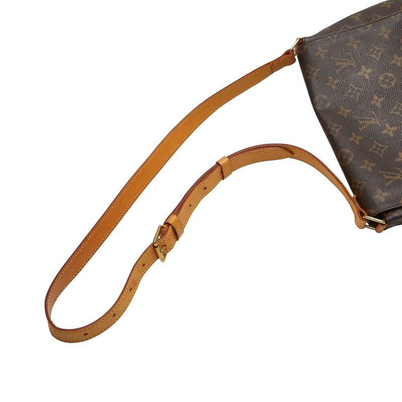 Louis Vuitton Monogram Musette M51256 Brown PVC Leather Women Louis Vuitton