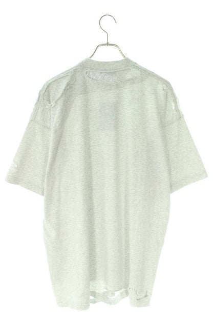 Balenciaga 22SS 704056 Tmva5 Destroyed Repair Process Oversized T-shirt Men 1