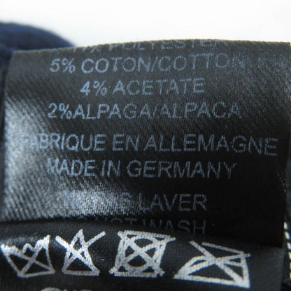 CHANEL 2019 19V With Coco Mark Tweed Use Cassock Dark Navy S Made In Germany