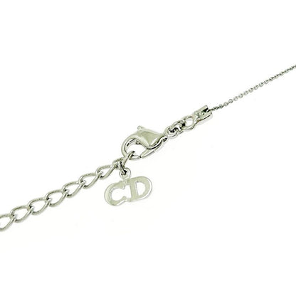 Christian Dior Metal Dior Logo Necklace Silver 434408 Necklace