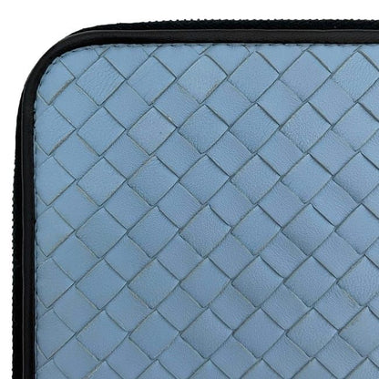 Bottega Veneta Lshaped Zipper Document Case Blueblack