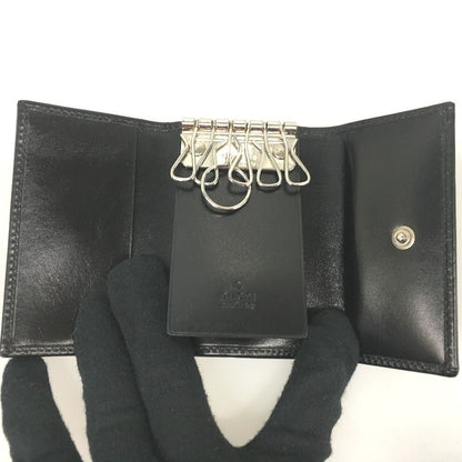Gucci GG Canvas Key Case 6 Rows 131928 Black