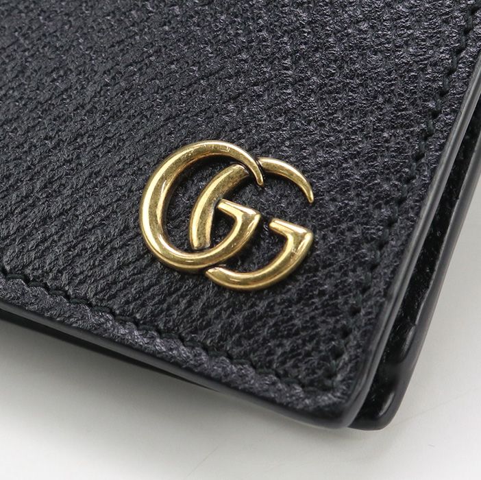 Gucci Long Wallet Double G Gu88947 Long Leather Wallet With Two Fold Coin Purse