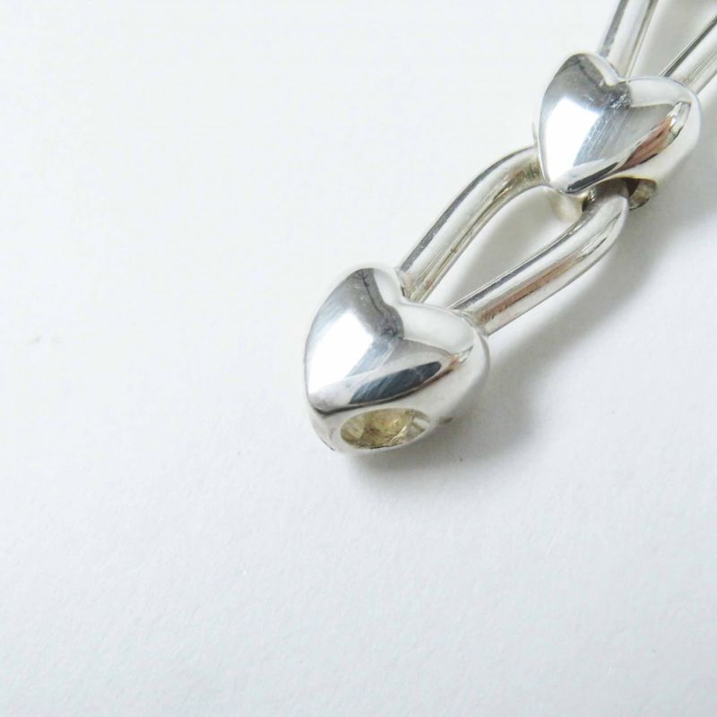 Tiffany & Co Vintage Heart Lock Combination Bracelet Sv925 750