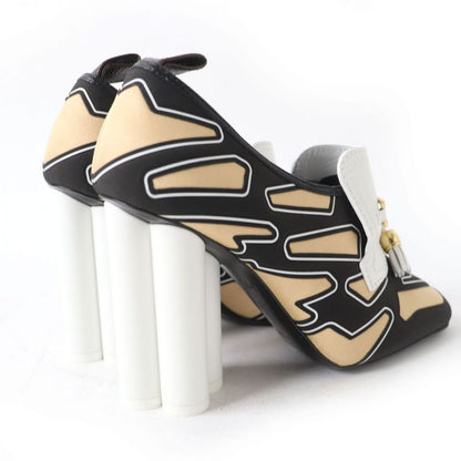 Louis Vuitton Swift Line LV Logo Hardware Tasseled Booties Multicolor 36 Women