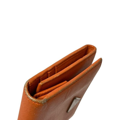 Prada Trifold Wallet - M176a Orange Leather