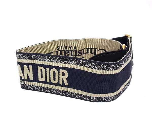 Christian Dior Embroidery Canvas Shoulder Strap For Bag Shoulder