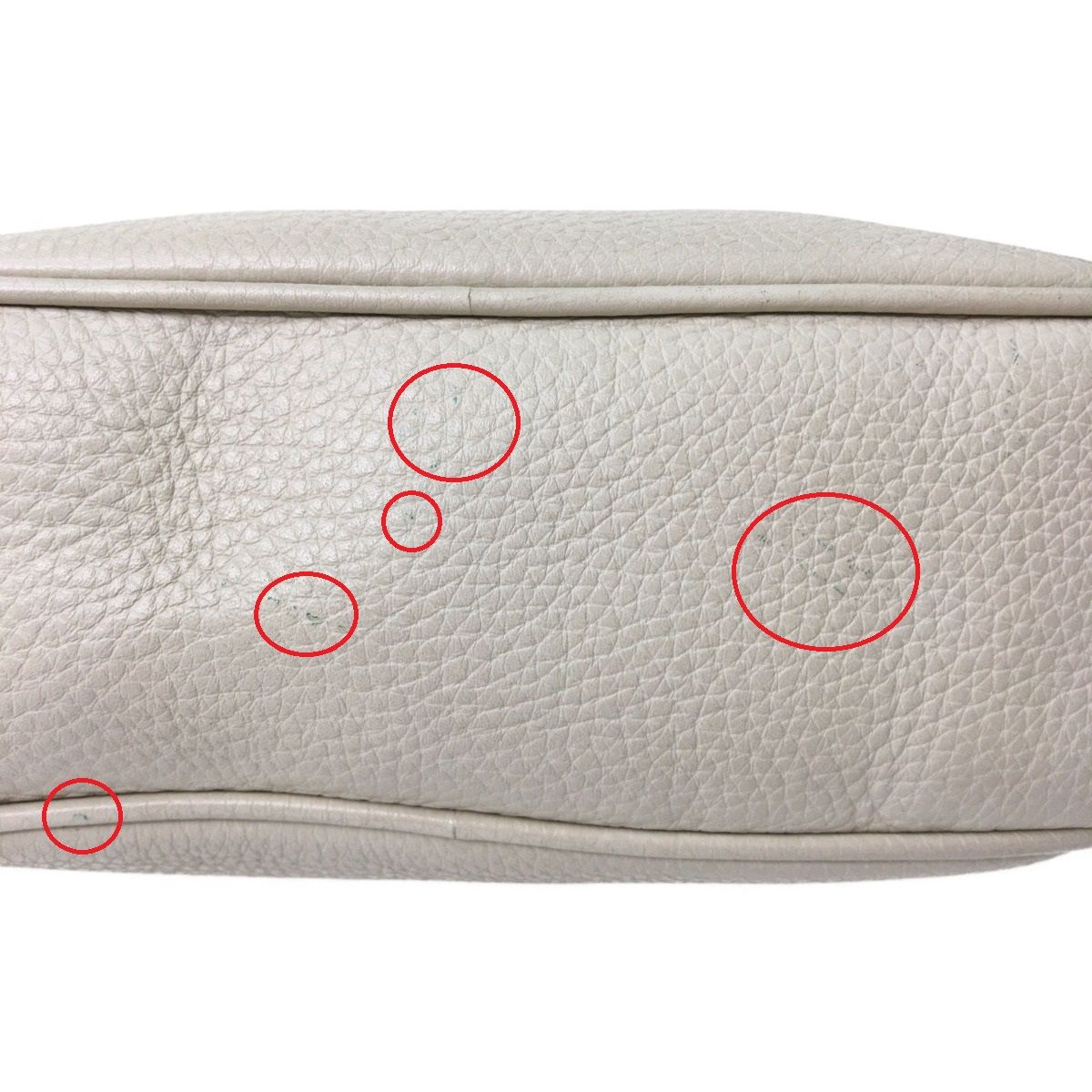 Gucci Soho Interlocking G Small Disco Bag Shoulder Bag 308364 White