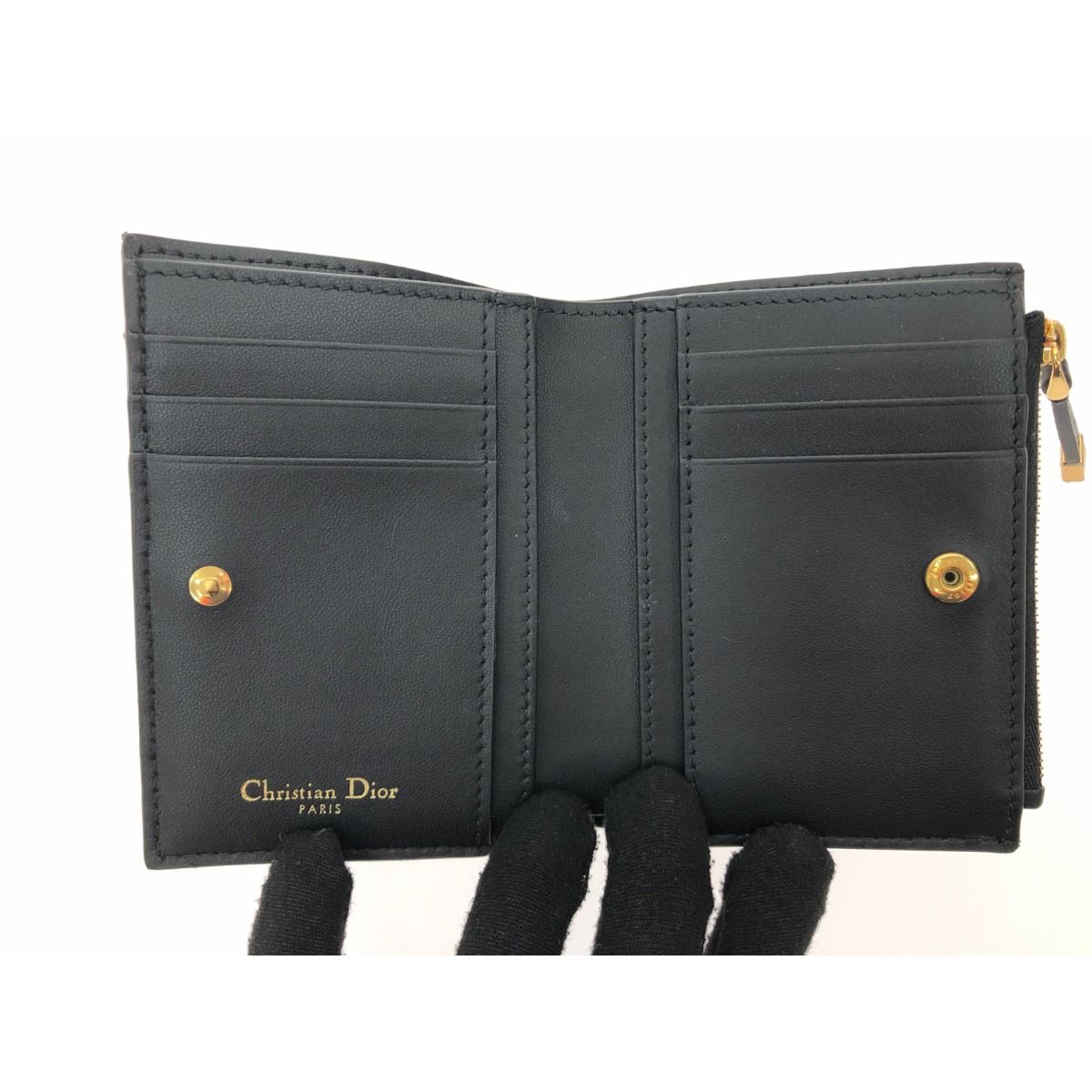 Christian Dior Bifold Wallet Dior Caro Dahlia Wallet Cannage S5173uwhc