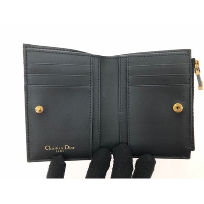Christian Dior Bifold Wallet Dior Caro Dahlia Wallet Cannage S5173uwhc