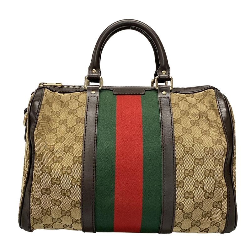 Gucci Handbag GG Patternsherry (web) 247205 Dark Brown X Beige X Multi Mini