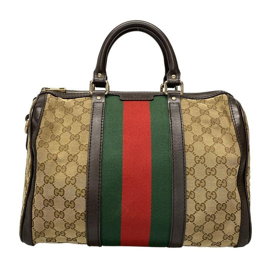 Gucci Handbag GG Patternsherry (web) 247205 Dark Brown X Beige X Multi Mini