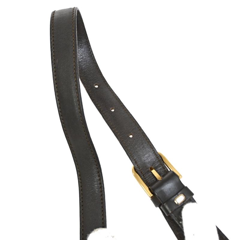 Celine Shoulder Bag Macadam Pattern Brown 83ka654