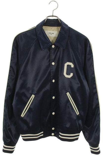 Celine 25SS Rv08u0550 Satin Polished Teddy Jacket Blouson Men's 48