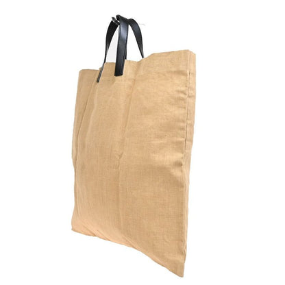 Fendi Tote Bag Logo Canvas Leather 68ka638