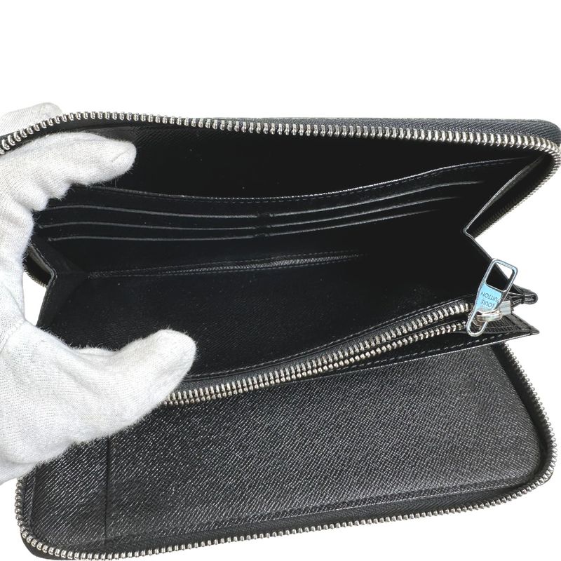 Louis Vuitton N63077 Damier Graphite Round Zipper Zippy Organizer Long Wallet