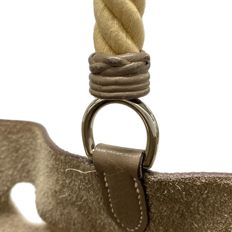 Hermes Handbag Mangeoir Etoupe Silver Hardware