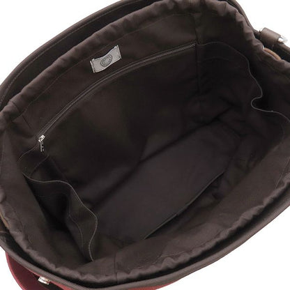 Hermes 2-Way Bag Sac de Pansage Groom Cotton Polyurethane Polyamide Rouge Ash