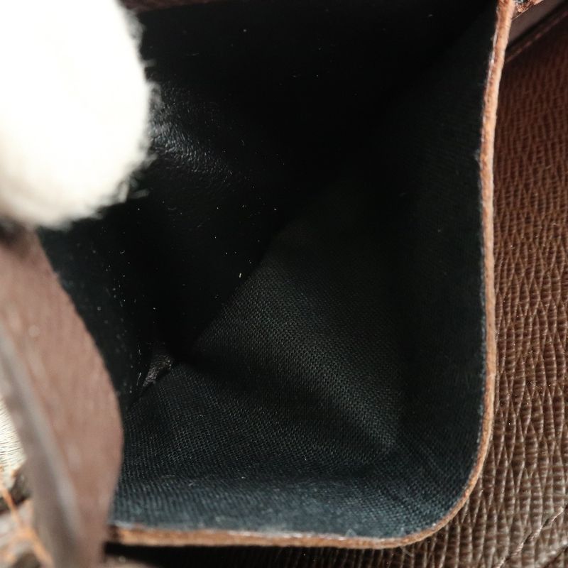 Louis Vuitton Portefeuille Sarah N63209 Damier Canvas Brown Ca0155 Unisex Long