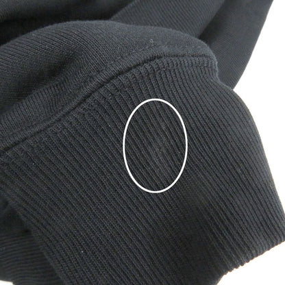 Balenciaga 22AW 578135 100% Cotton BB Logo Rhinestone Pullover Hoodie Black XS