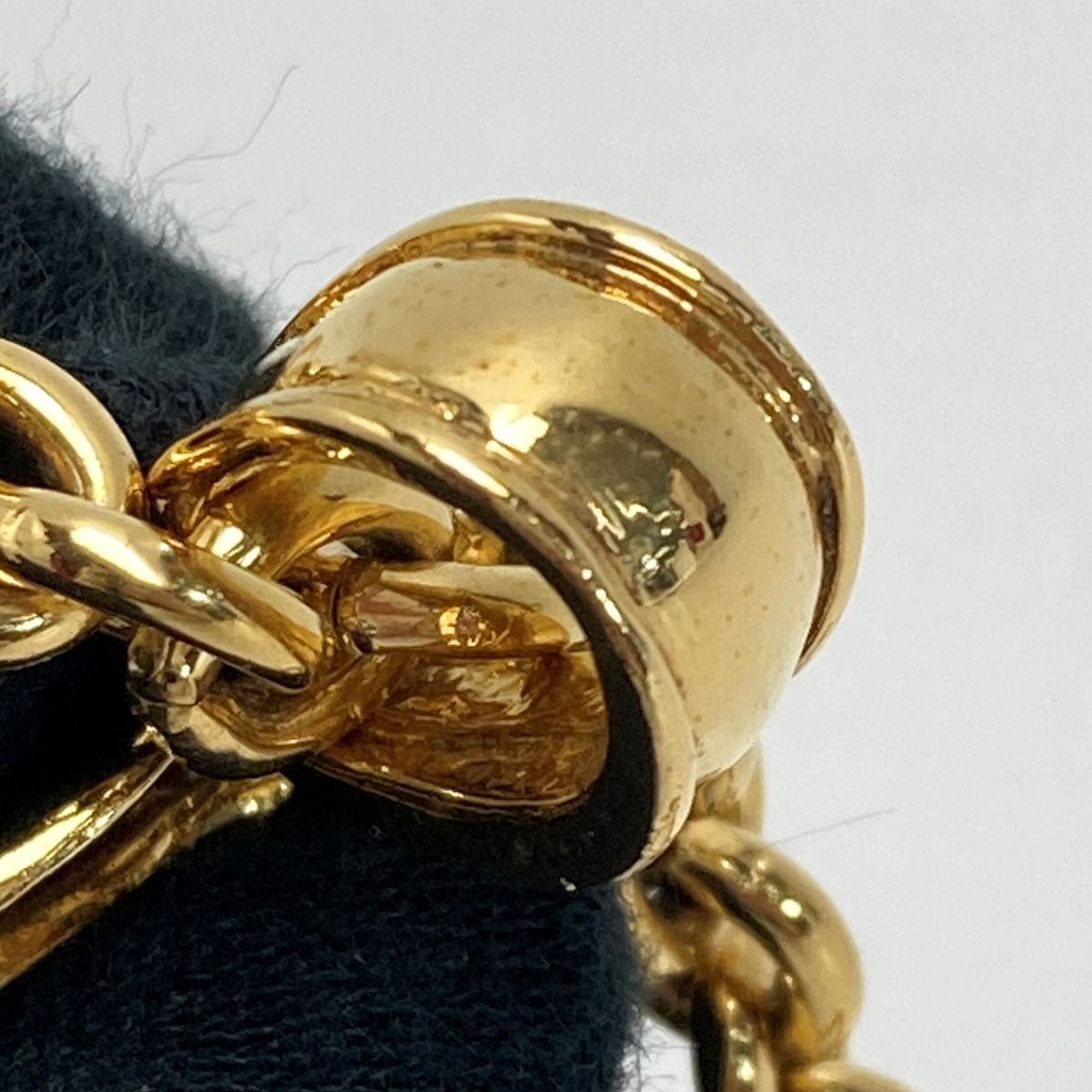 Chanel Cocomark Round Necklace 94p Gold Plated Vintage