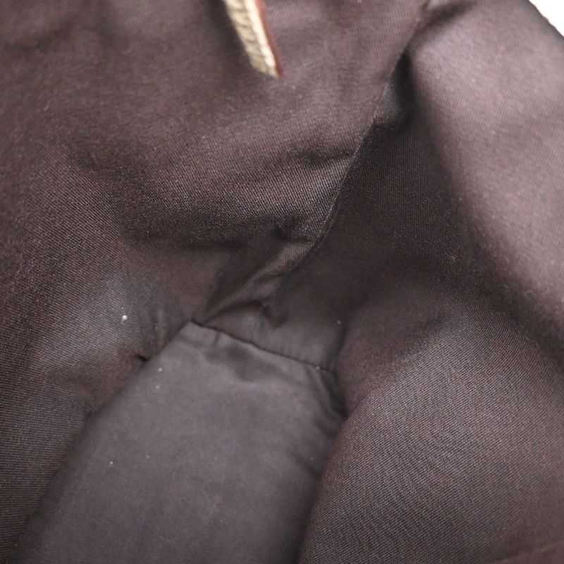 Gucci Shoulder Tote Bag GG Pattern Brown Canvas Leather 64ka689