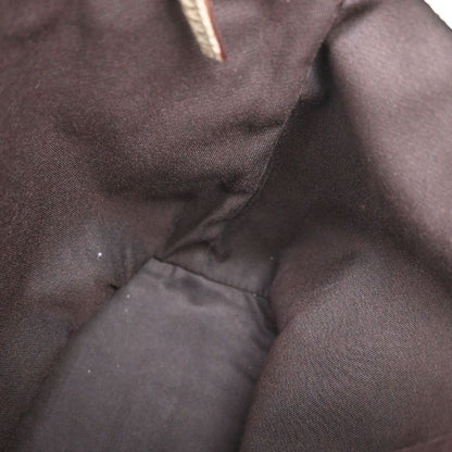 Gucci Shoulder Tote Bag GG Pattern Brown Canvas Leather 64ka689