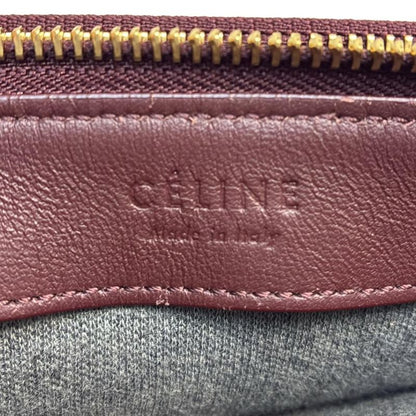 Celine Shoulder Bag Trio Large Bordeaux Leather