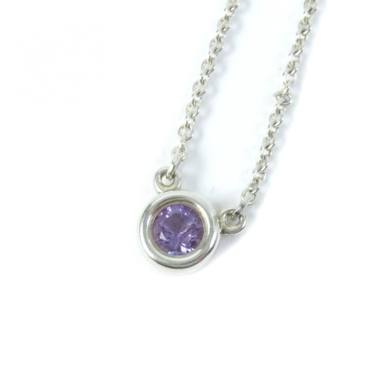 Tiffany & Co Elsa Peretti Color By The Yard Amethyst Pendant 0.14