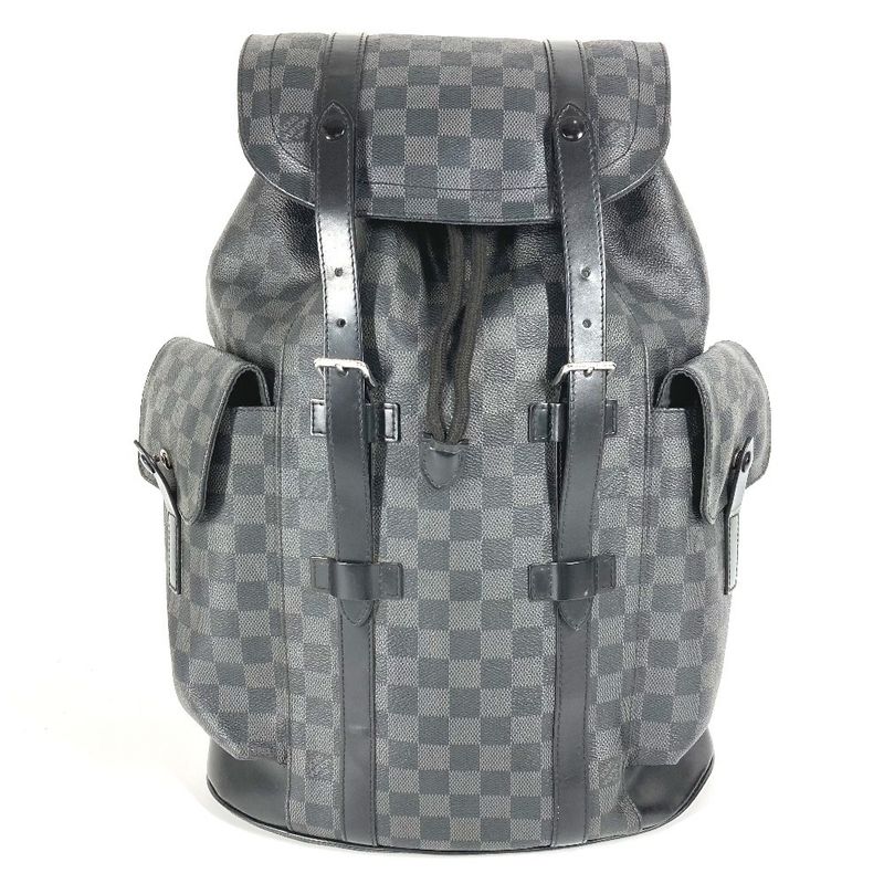 Louis Vuitton Backpack Sac Christopher MM Christopher MM N41379 Damier Graphite