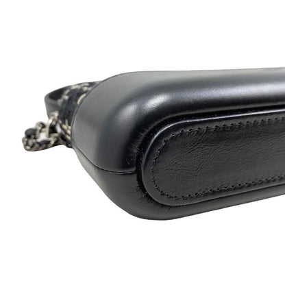 Chanel Shoulder Bag Gabrielle Deux Chain Wallet A94505 Tweed Leather Coco Mark